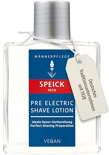 Speick Men Pre Electric Shave Lotion – Hautschonende Vorbereitung für Elektrorasur, 10x100 ml