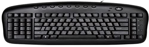 Acp Left Handed Keyboard Wired Black By Ergoguys