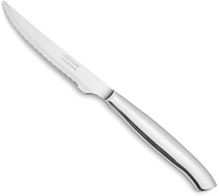 Arcos Steakmesser - Edelstahlklinge 110 mm - Ideal für Fleisch - Monoblock Design - Tischmesser Serie
