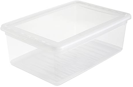 keeeper Box Contenitore con Sistema di Ventilazione, 39 x 26,5 x 14 cm, 11 L, Bea, Trasparente