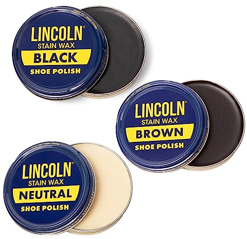 Variety 3-Pack Shoe Polish - Black, Brown, Neutral by Lincoln