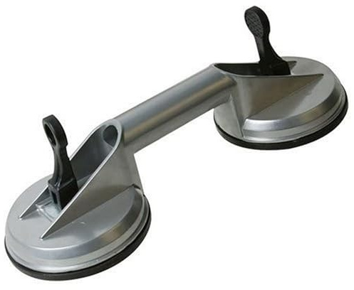 Silverline 456945 Doppelsaugheber aus Aluminium in Profi-Qualität 100 kg
