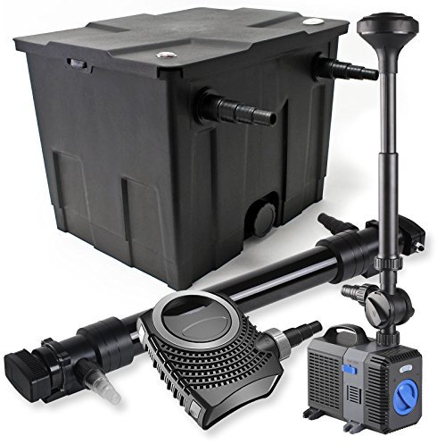 Set filtro estanques 12000l 72W UVC Clarificador NEO10000 80W Bomba Fuente jardin