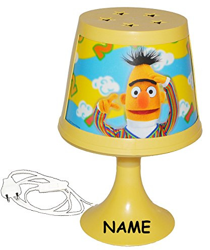 alles-meine.de GmbH Tischlampe Sesamstraße incl. Namen - Ernie und Bert - 30 cm hoch magische Lampe - Stehlampe Tischleuchte Kinder Kinderzimmer - Kinderzimmerlampe