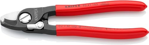Knipex Cesoia per Cavi Brunita, Rivestiti in Resina Sintetica 165 Mm 95 41 165