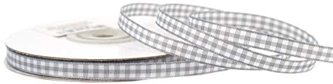Creativery Karoband 6mm x 20m Grau
