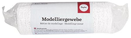 Rayher Bande de plâtre en tissu, métier de modelage, 3mx15cm, blanc, 34138000