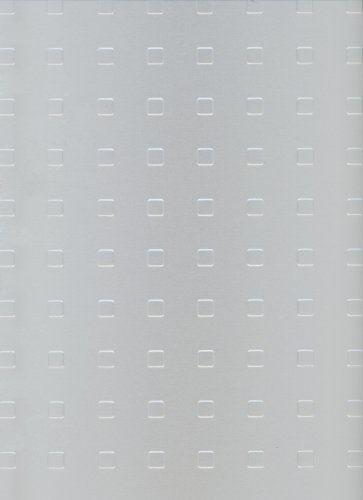 Alberts 466459 Strukturblech | Quadrat-Prägung | Aluminium, silberfarbig eloxiert | 200 x 1000 x 1 mm