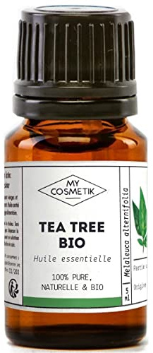 MY COSMETIK - Aceite esencial de árbol de té orgánico - De agricultura ecológica - Quimiotipado HEBBD/HECT - 100% puro y natural - Certificado ECOCERT - Fabricado en Francia - 30 ml