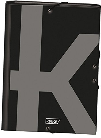 DOHE 44980 Ksual Flügelmappe mit Gummibändern Mappe, schwarz