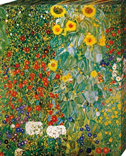 1art1 Gustav Klimt Poster Bauerngarten Mit Sonnenblumen, 1905-06 Bilder Leinwand-Bild Auf Keilrahmen | XXL-Wandbild Poster Kunstdruck Als Leinwandbild 50x40 cm