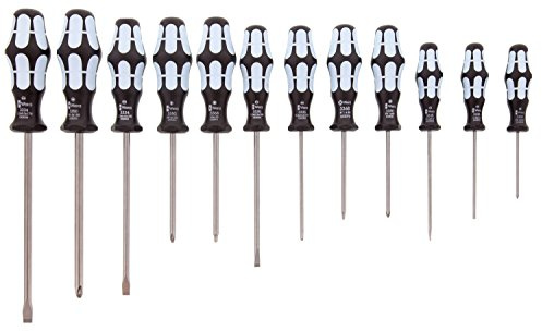 Wera - Stainless Screwdriver Set 12Pc (Sl/Ph/Sq), 3334/12 - 5347903001 by Wera
