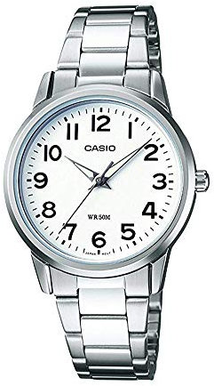 Casio Reloj Analógico para Mujer de Cuarzo con Correa en Acero Inoxidable LTP-1303PD-7BVEF