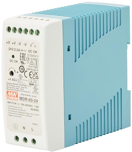 MeanWell MDR-60-24 Hutschienen Netzteil, 60W, 24V, 2,5A