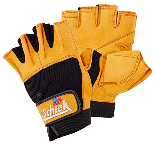 Schiek Sport Model 415 Power Lifting Fingerless Glove - Long Lasting Weight Lifting Grip Gloves