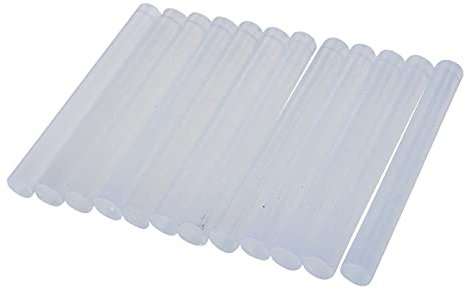 Amtech S1870 Set of Clear Glue Gun Sticks for Hot Melt Crafting, Decorating and Bonding, 12 Pieces, 11mm x 100mm