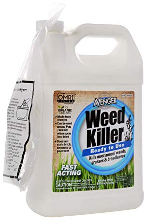 Avenger Organics Weed Killer for Organic Gardening, 1 Gallon