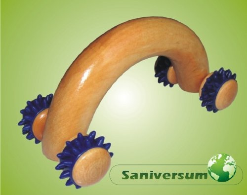 Massageroller Auto Holz mit Kunststoffnoppen by Sundo Homecare GmbH