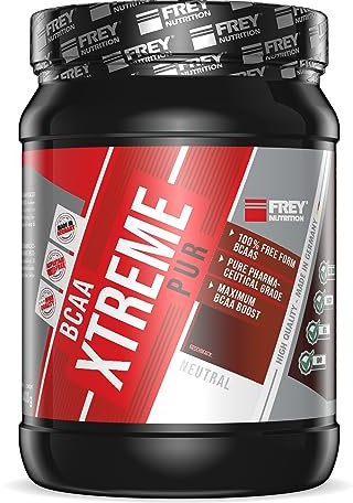 FREY Nutrition BCAA XTREME PUR - 400 g - L-Leucin, L-Isoleucin, L-Valin im idealen Verhältnis von 2:1:1 - Optimiert durch hochwertiges Molkenprotein-Hydrolysat