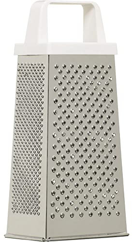 KitchenCraft 4 Sided Cheese Grater, Stainless Steel, 21 cm Tall, Silver