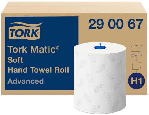 Tork Matic Papierhandtuch Rolle, 190 x 190 mm 2, 625-Blatt, Packung a 6 Stück