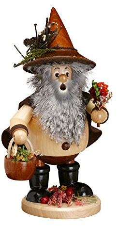 DWU Uhlig Räuchermann Waldwichtel Kräutersammler natur 25 cm