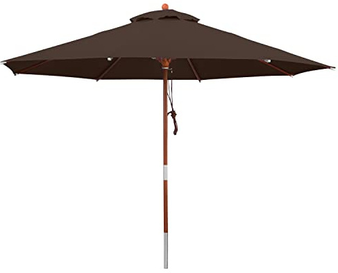anndora® Sonnenschirm Gartenschirm Marktschirm 3 m rund wasserabweisend - mit Winddach Farbwahl