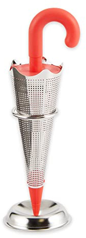 RSVP International Strainer Collection, Umbrella & Stand, Tea Infuser Umbrella