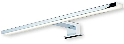 SOTECH LED Spiegelleuchte AALTO 8W 230V warmweiß 3000 K Länge 500 mm | Badleuchte chrom poliert IP44 geprüft Anbauleuchte Leuchte