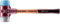 Halder 3013060Simplex Soft-Face TPE-Mid/TPE-Soft Mallet, Multi-Colour, 60 mm