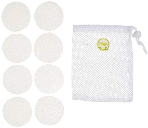 The Konjac Sponge Co 100% Pure Reusable Konjac Eye Cleansing Pads - Cleansing and Exfoliating