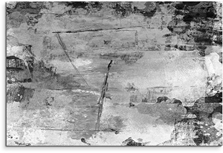 Sinus Art Abstrakt 777-120x80cm SCHWARZ-Weiss Bilder - Wandbild Kunstdruck in XXL Format - Fertig Aufgespannt – TOP - Leinwand - Wand Bild - Kunst Bild - Wandbild abstrakt XXL