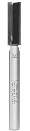 ENT 10959 rak fräs Skaft (S) 8 mm, Diameter (D) 10 mm, NL 30 mm, SL 58 mm, GL 90 mm, med Hårdmetall centrumspets