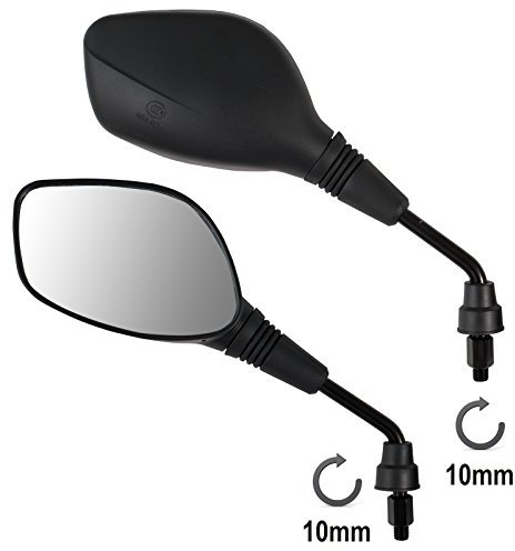 A-Pro Rétroviseur de montage pour cyclomoteur pour moto, scooter, moto, scooter, mobylette,