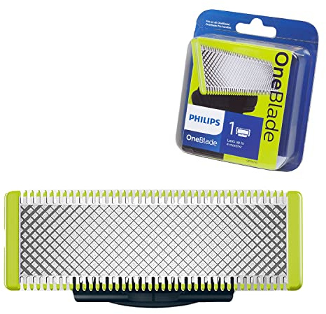 Philips OneBlade 1 Cuchilla de Recambio de Acero Inoxidable compatibles con todas las Maquinillas de Afeitar Eléctricas OneBlade (modelo QP210/50)