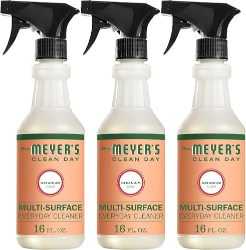 MRS. MEYER'S CLEAN DAY All-Purpose Cleaner Spray, Geranium, 16 fl. oz - Pack of 3