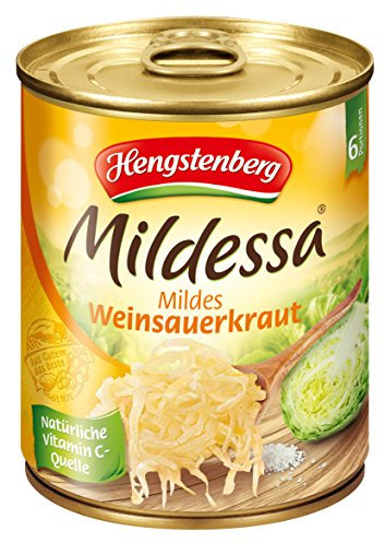 Mildessa Hengstenberg mildes Weinsauerkraut 6 Portionen, 12er Pack (12 x 810 g Dose)