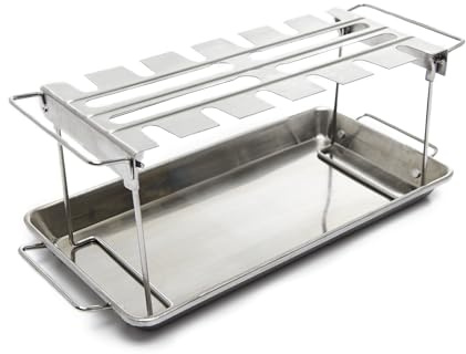 Broil King de Parrilla/Barbacoa/Grill, Wing Rack, Acero Inoxidable, 5 x 5 x 5 cm, 64152