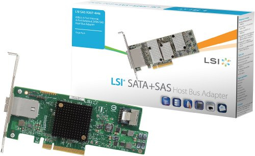 LSI SAS 9207-4i4e SATA / SAS-Controller (6 GB, 4 Ports intern, 4 Ports extern, mit PCI-E Interface, UK-Import)