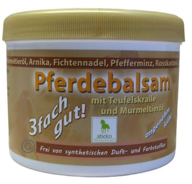 abeko Horse Balm with Devil's Claw & Marmot Oil 500 ml