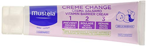Mustela Pâte à Changer, Crème pour le change à la Perséose d'Avocat BIO, usage quotidien pour les bébés et les enfants - Prévient, apaise et soulage les rougeurs, 98% d'ingrédients d'origine naturelle (100ml)