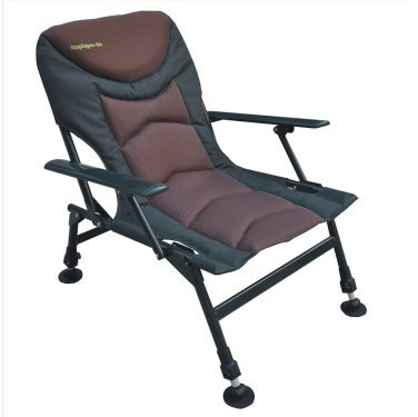 MK Angelsport 5 Seasons Pro Carpchair – Komfortabler Angelstuhl, Karpfenstuhl, belastbar bis 130 kg, extra gepolstert, klappbar & höhenverstellbar, ideal für Karpfenangler & Outdoor-Camping