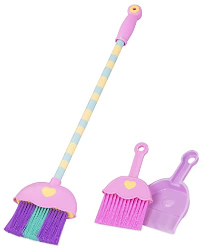 Battat - Ensemble de Balayage Mighty Tidy - Balai et Balai à Main - Accessoire pour Pelle à poussière - Jouet pour Le Nettoyage de la Maison - Jouer à Faire Semblant - 3 Ans et +