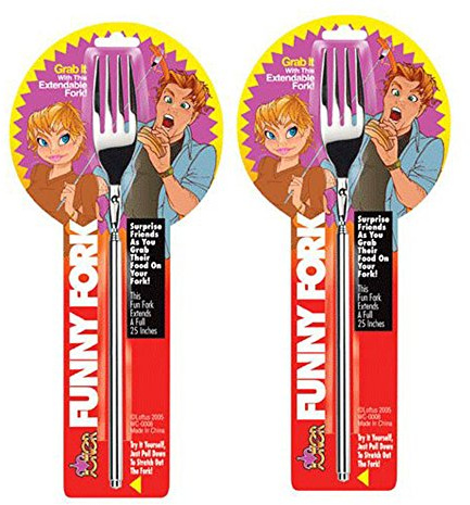 Funny Fork - Telescopic Table Ware, Extendable to 25 inches
