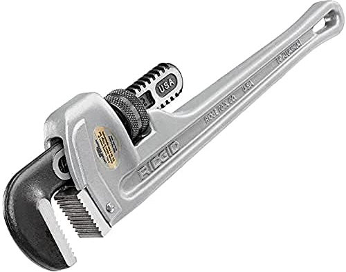 RIDGID 31095 Model 814 Aluminium Straight Pipe Wrench, 14-inch Plumbing Wrench, Pack of 1