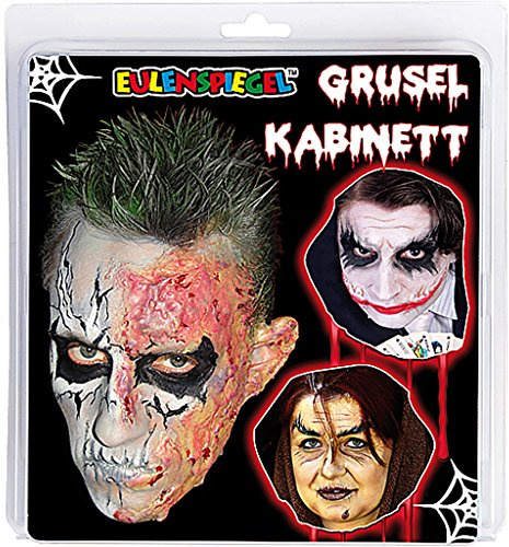 Eulenspiegel 450161 - Schmink-Set Gruselkabinett, 17-teiliges Set, Karneval, Halloween, Mottoparty