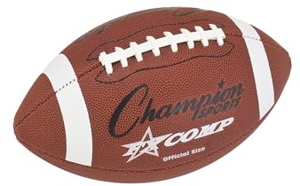 Champion Sports Official Size Composite Leather Series Football, Brown