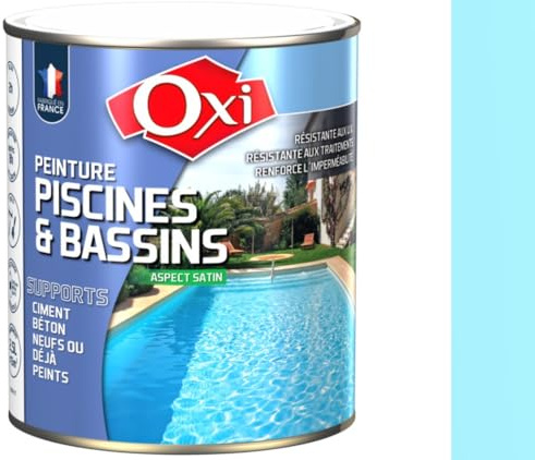 Oxi OXSPPIP2.5B Peinture piscine solvantée 2,5 L Bleu