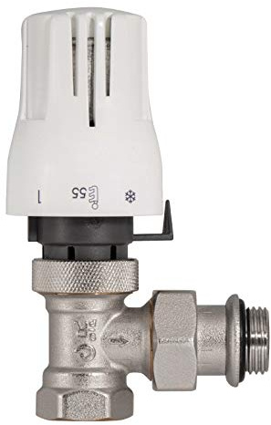 Sanitop-Wingenroth termostatset komplett hörnform | termostathuvud med inbyggd vätskegivare | frostskydd | radiator | värmeregulator | 1/2 tum | 27281 0