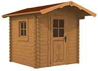 La Pratolina Casetta in Legno da Giardino 2x2 Alta qualità Modello Rustica ad Uso ricovero Attrezzi,legnaia,Box Moto,ricovero Animali,capanno Attrezzi